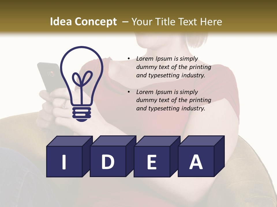 Face Mobile Wireless PowerPoint Template