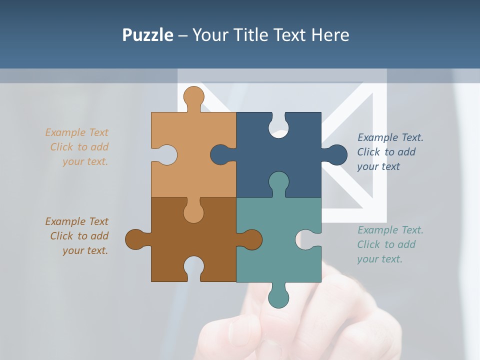 Business Enter Turn PowerPoint Template