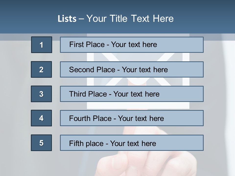 Business Enter Turn PowerPoint Template