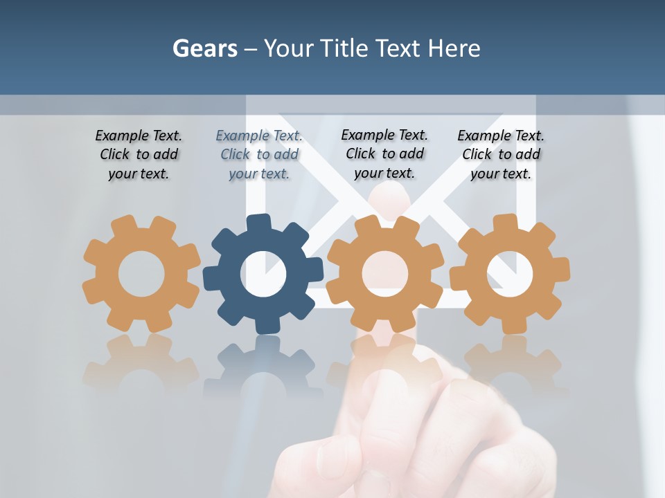 Business Enter Turn PowerPoint Template