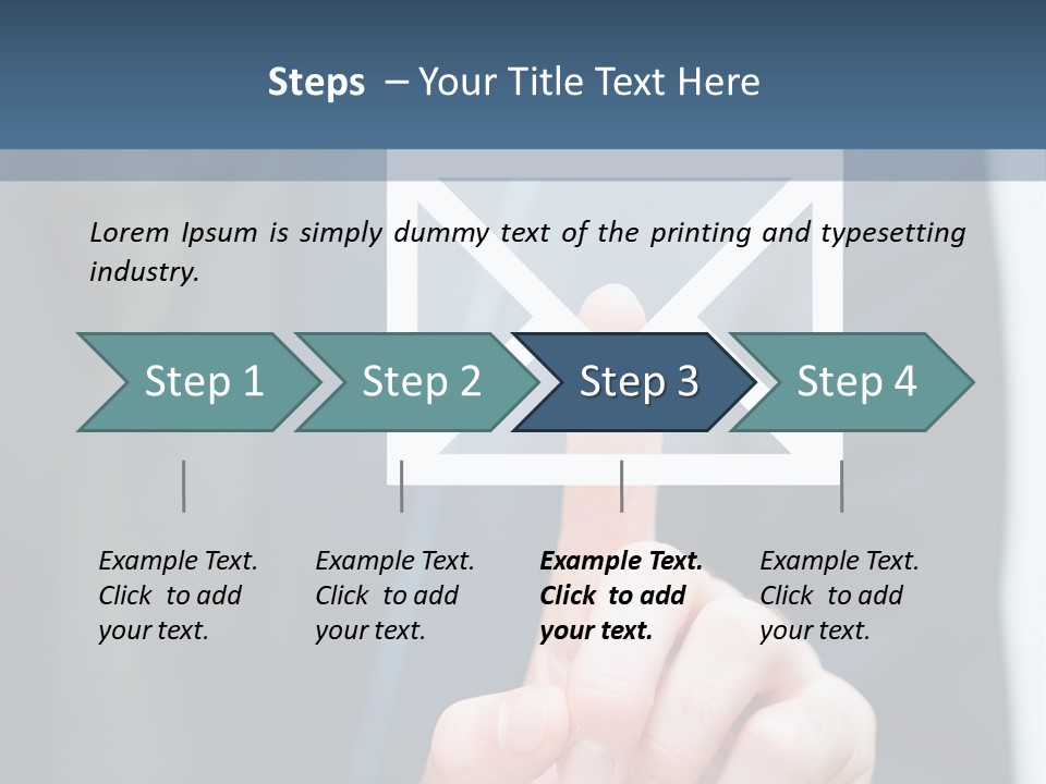 Business Enter Turn PowerPoint Template