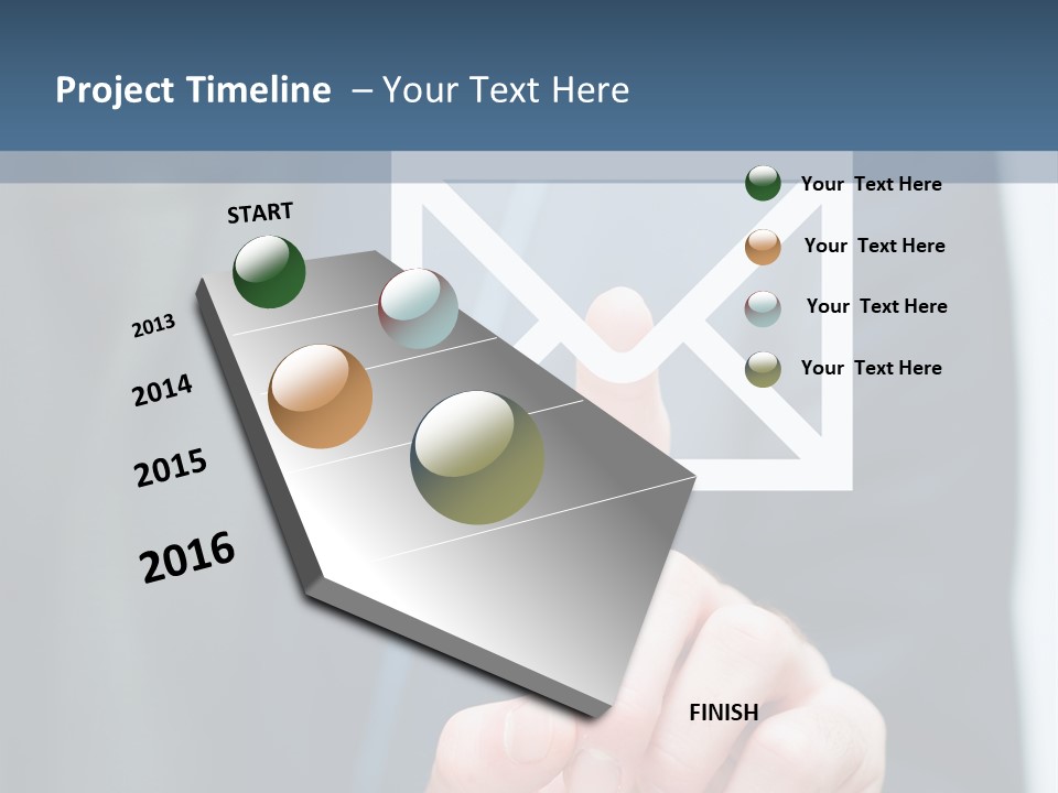 Business Enter Turn PowerPoint Template