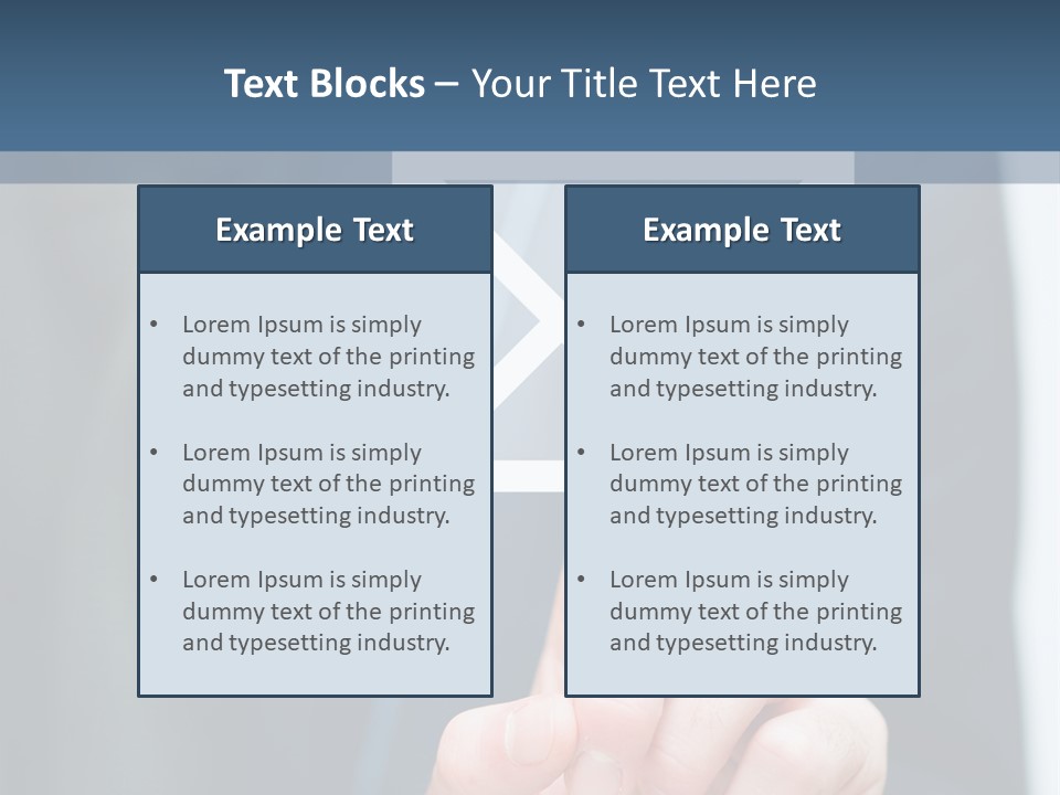 Business Enter Turn PowerPoint Template