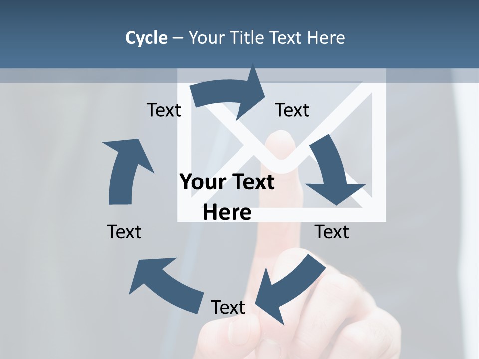 Business Enter Turn PowerPoint Template