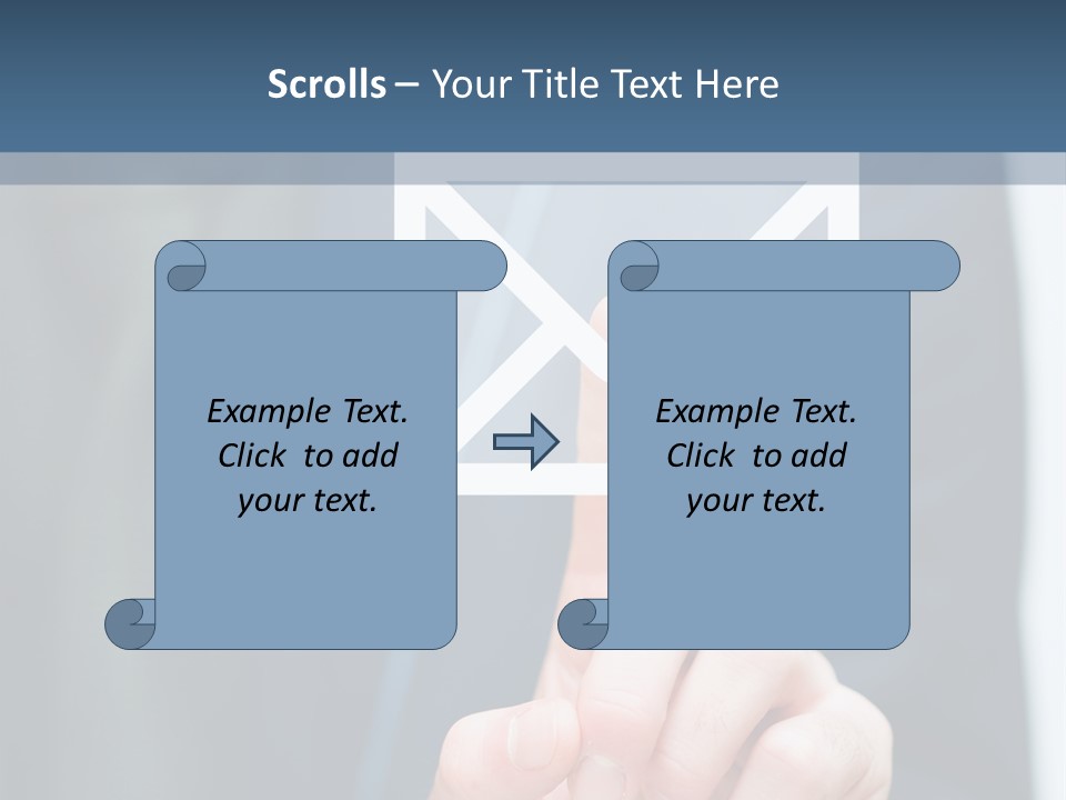 Business Enter Turn PowerPoint Template