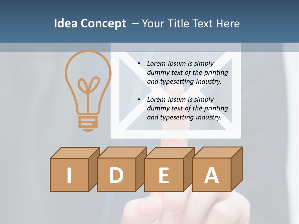Business Enter Turn PowerPoint Template