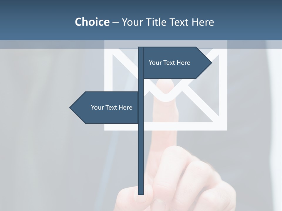 Business Enter Turn PowerPoint Template
