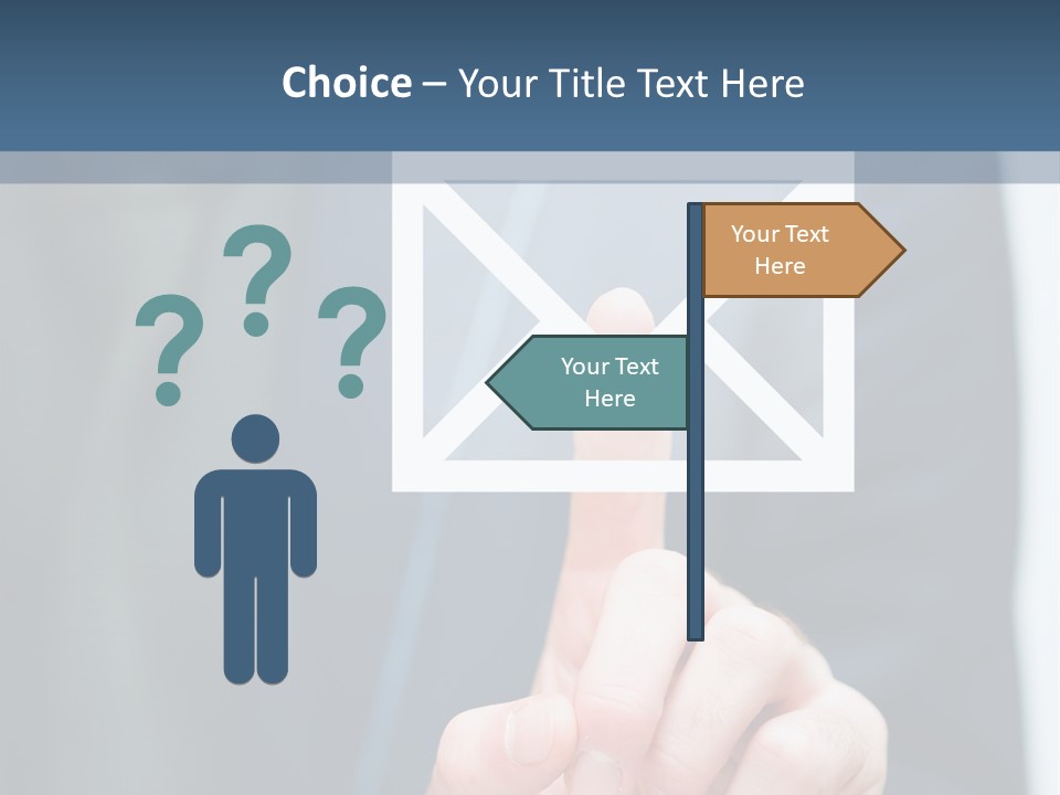 Business Enter Turn PowerPoint Template