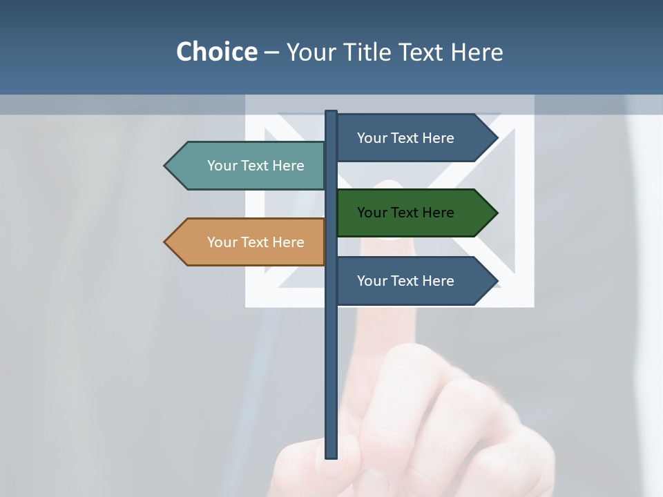 Business Enter Turn PowerPoint Template