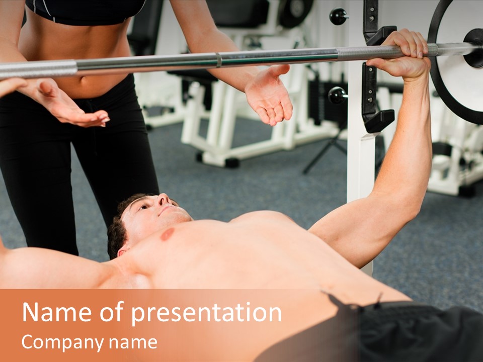 Sport Beautiful Personal Trainer PowerPoint Template