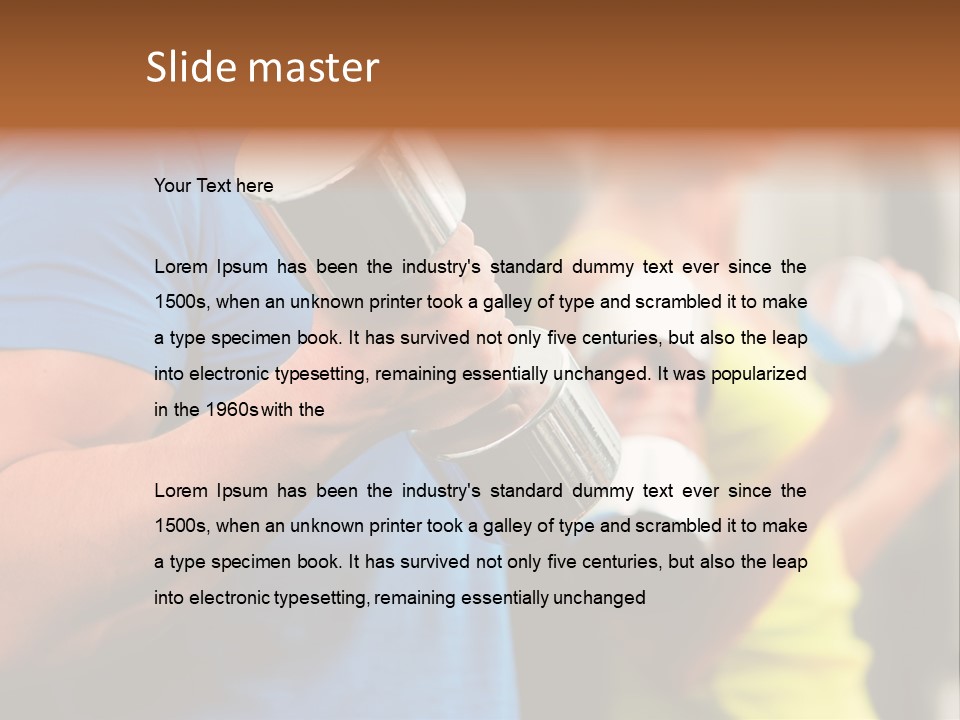 Sport Weights Sportive PowerPoint Template