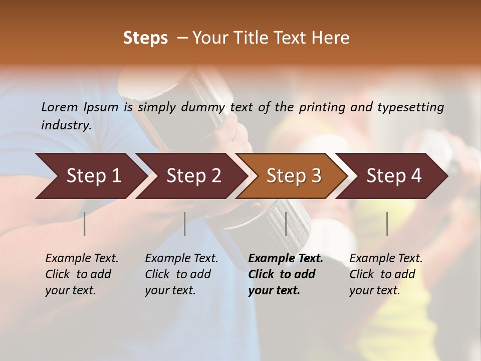 Sport Weights Sportive PowerPoint Template