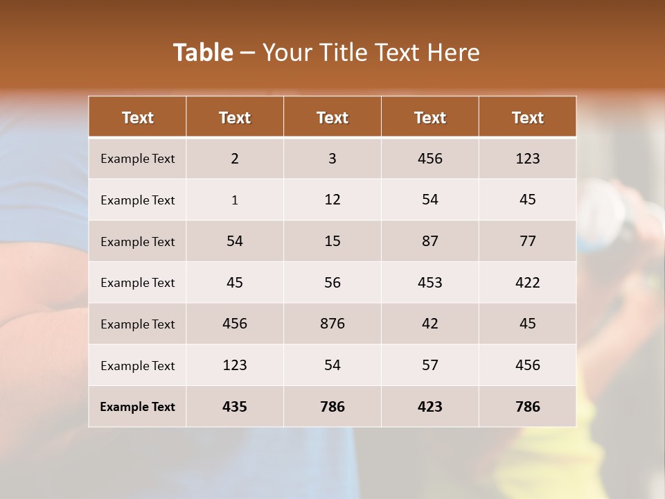 Sport Weights Sportive PowerPoint Template