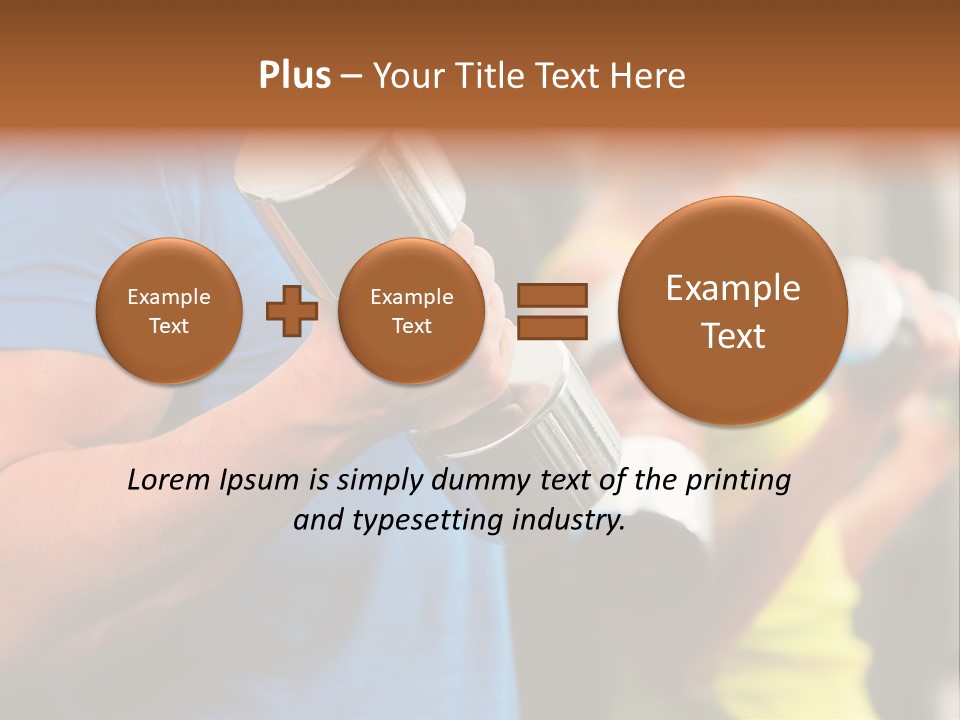 Sport Weights Sportive PowerPoint Template