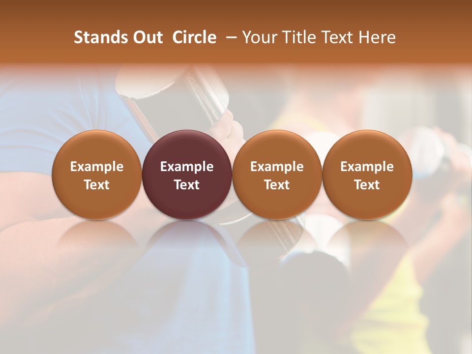 Sport Weights Sportive PowerPoint Template