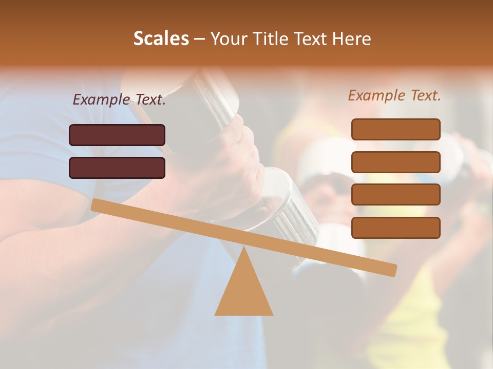 Sport Weights Sportive PowerPoint Template