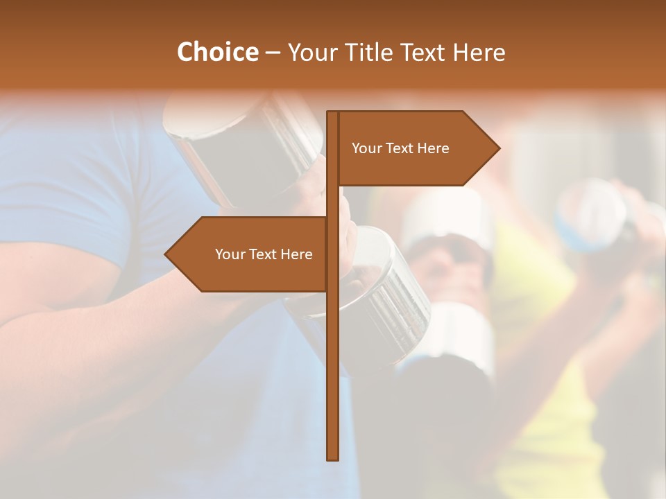 Sport Weights Sportive PowerPoint Template