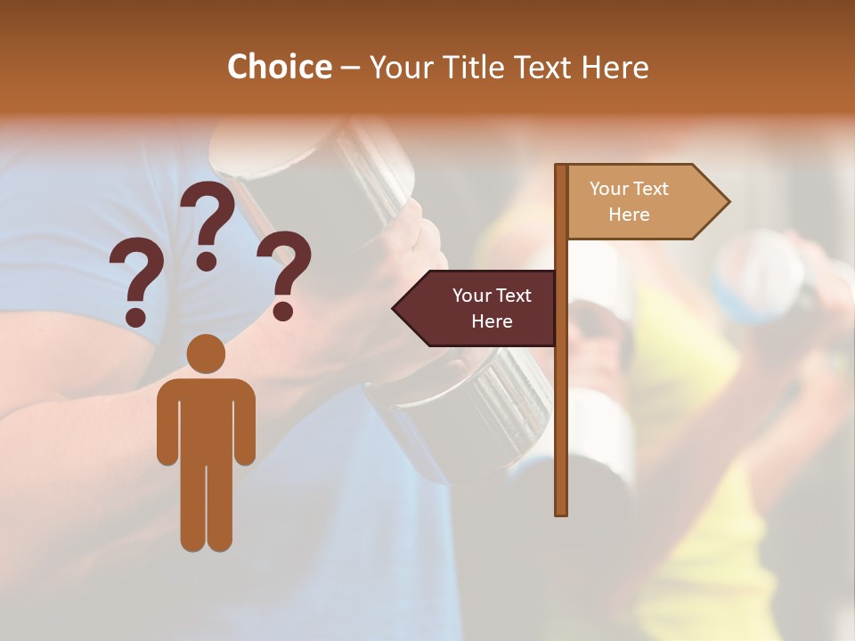 Sport Weights Sportive PowerPoint Template