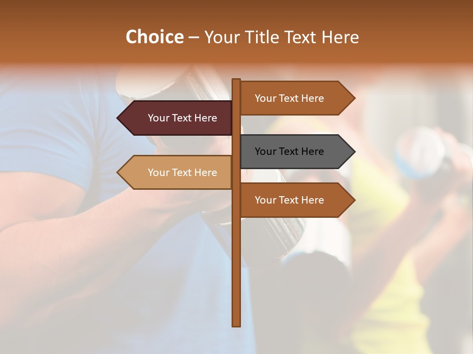 Sport Weights Sportive PowerPoint Template