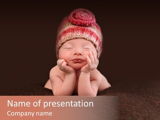 Life Girl Down PowerPoint Template