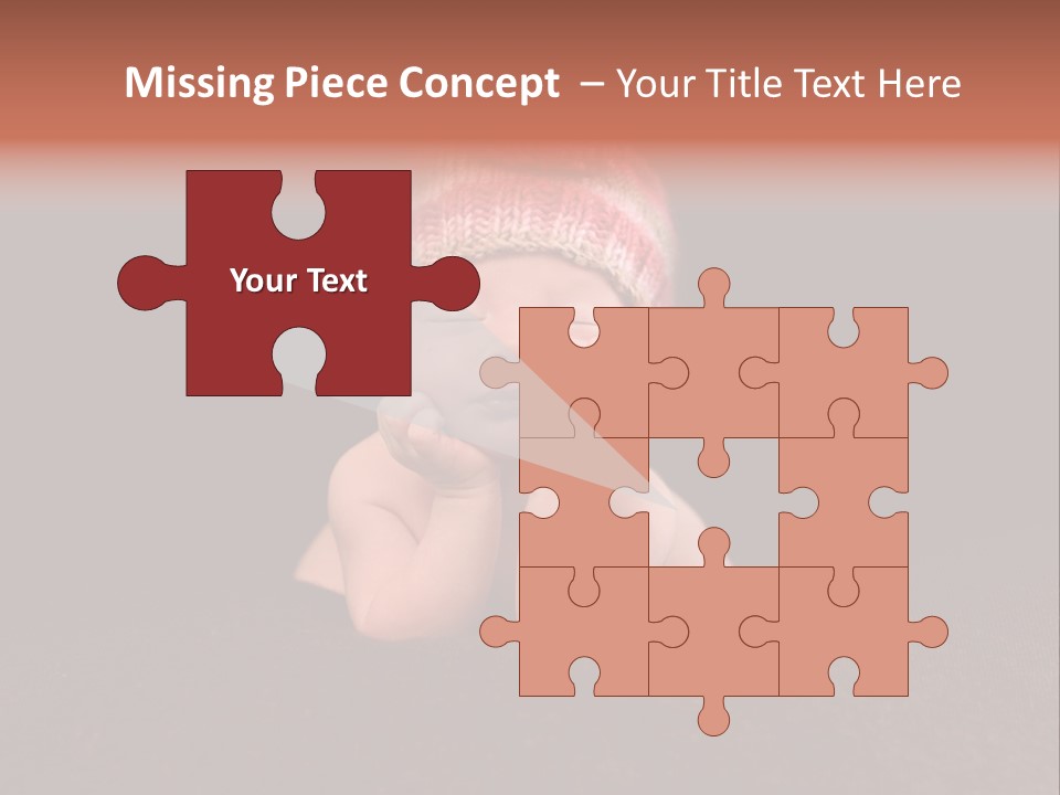 Life Girl Down PowerPoint Template