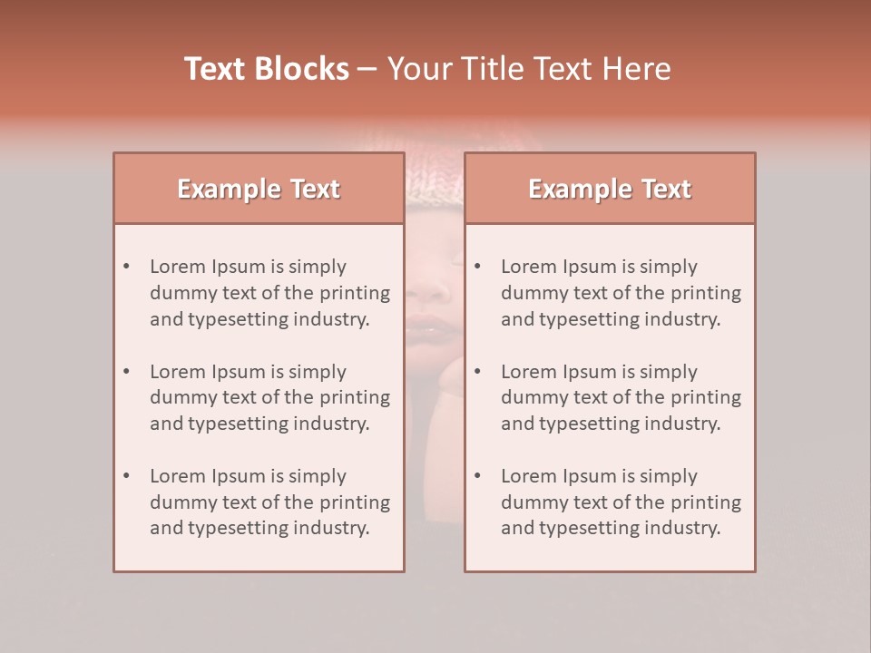 Life Girl Down PowerPoint Template