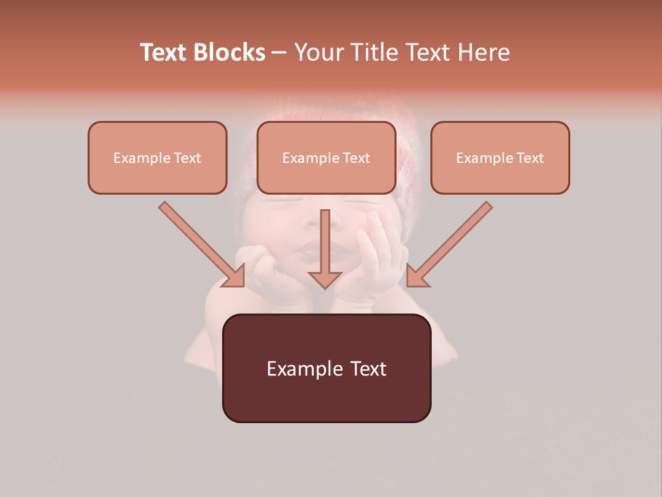 Life Girl Down PowerPoint Template