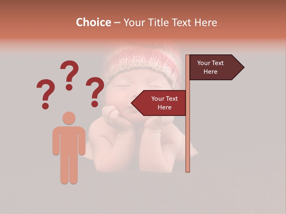 Life Girl Down PowerPoint Template