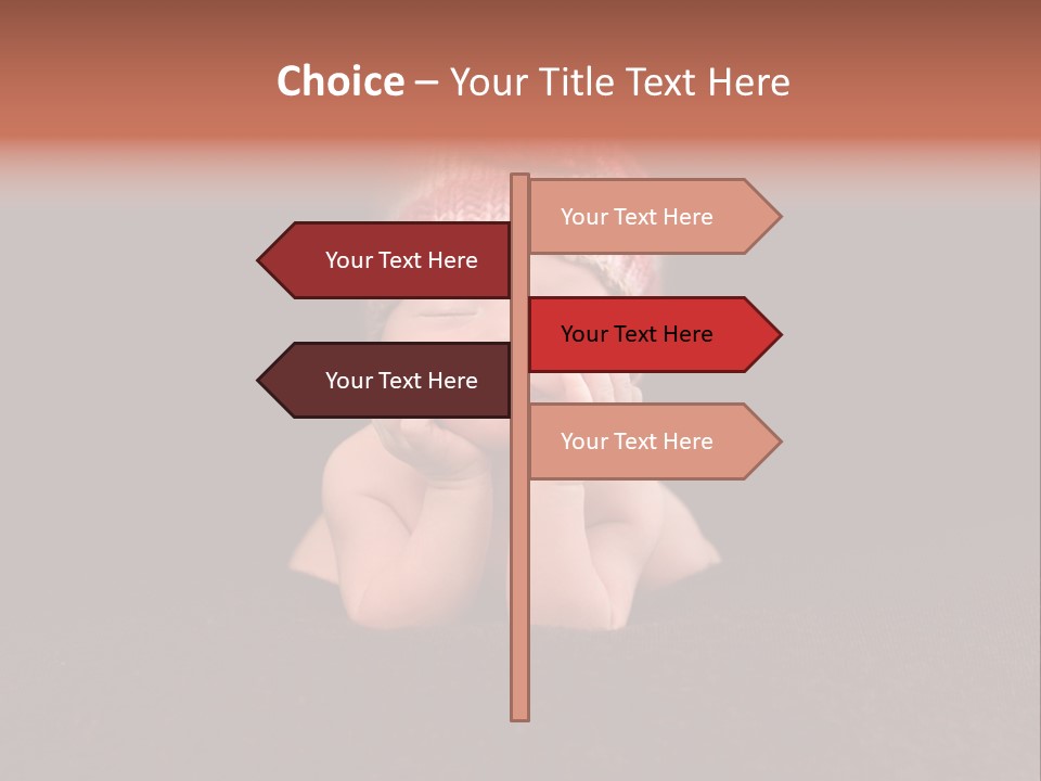 Life Girl Down PowerPoint Template