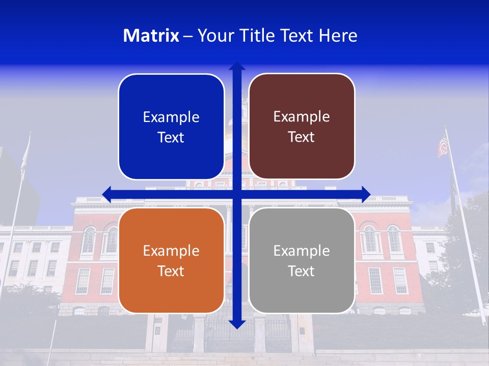 Line Cloud Brick PowerPoint Template