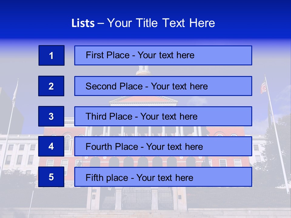 Line Cloud Brick PowerPoint Template