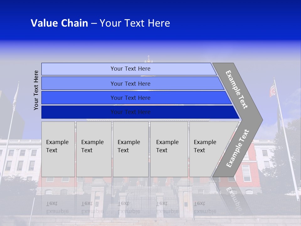 Line Cloud Brick PowerPoint Template