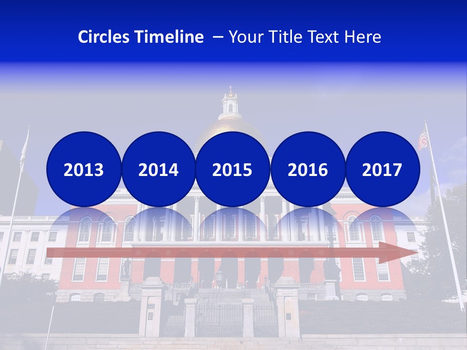 Line Cloud Brick PowerPoint Template