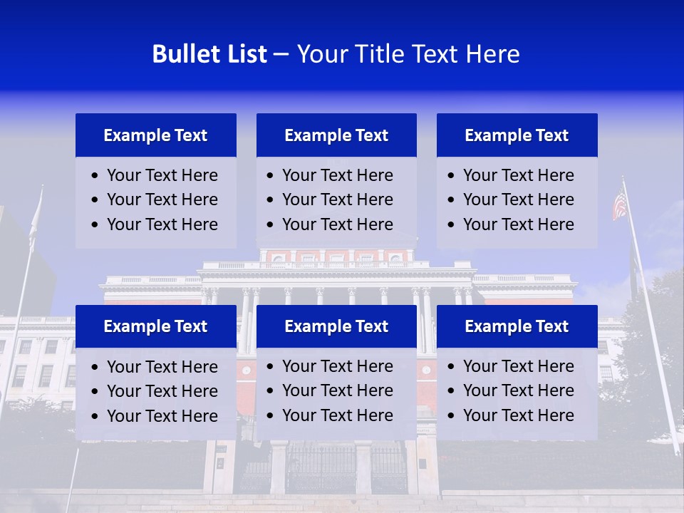 Line Cloud Brick PowerPoint Template