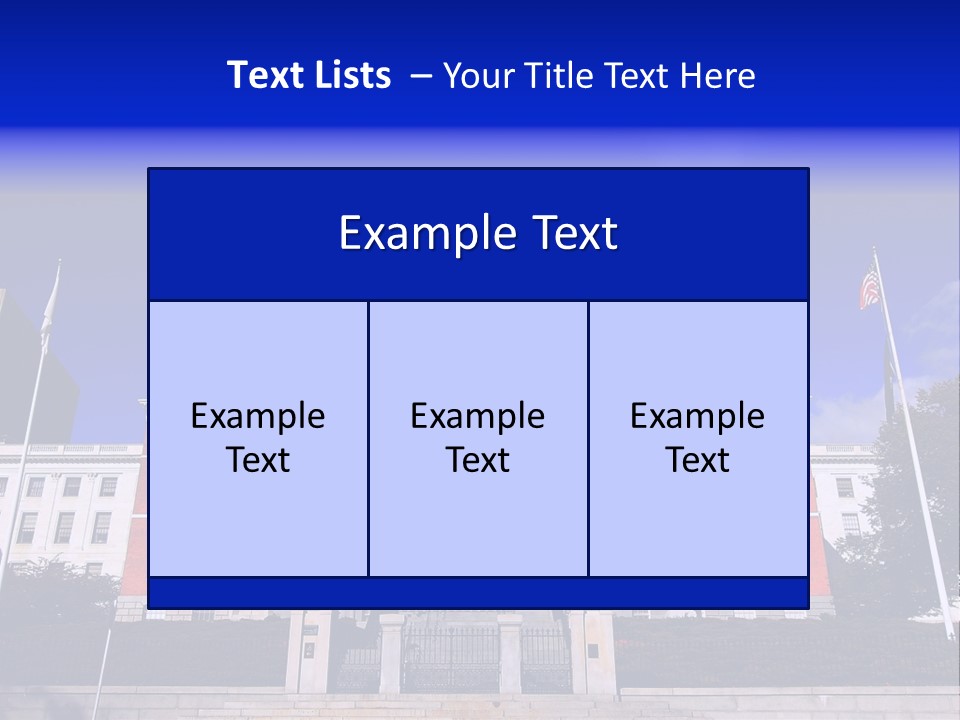 Line Cloud Brick PowerPoint Template