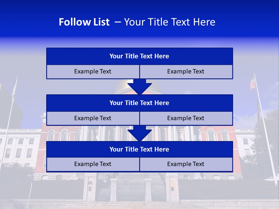 Line Cloud Brick PowerPoint Template