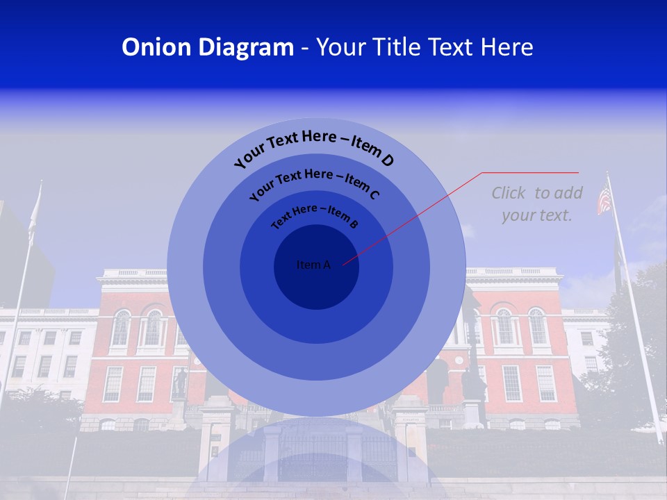 Line Cloud Brick PowerPoint Template