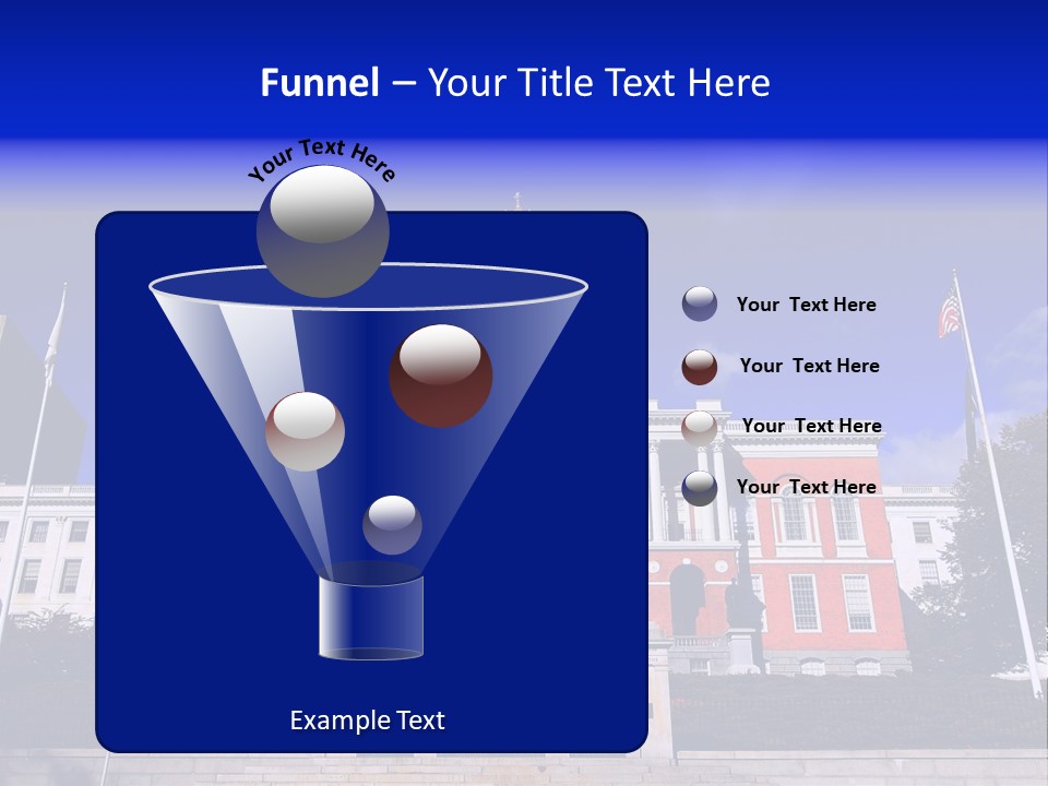Line Cloud Brick PowerPoint Template