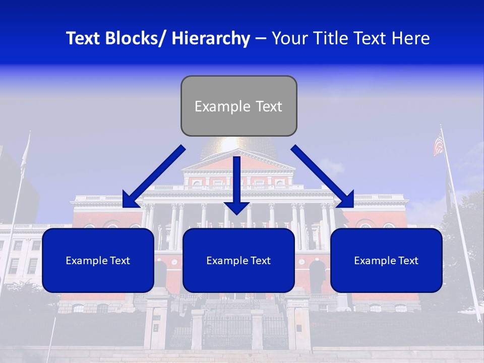 Line Cloud Brick PowerPoint Template