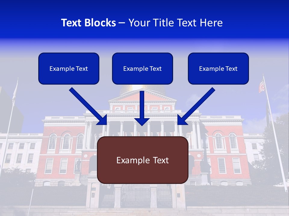 Line Cloud Brick PowerPoint Template