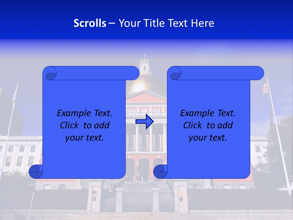 Line Cloud Brick PowerPoint Template