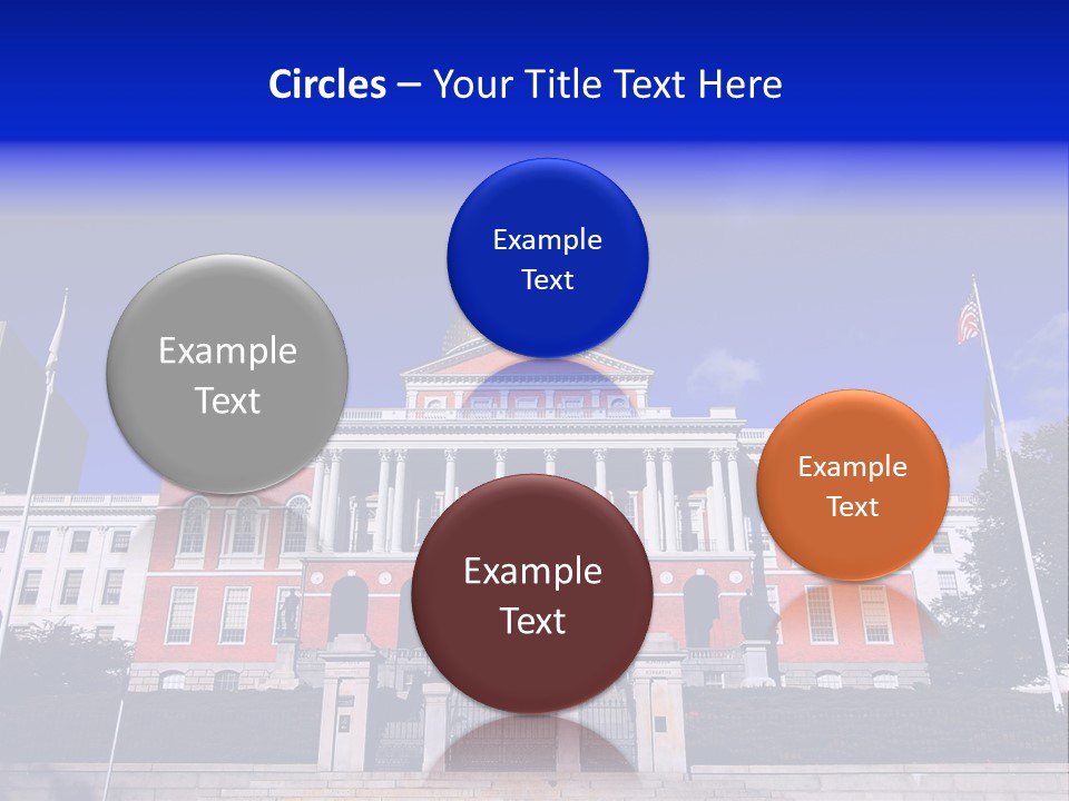 Line Cloud Brick PowerPoint Template