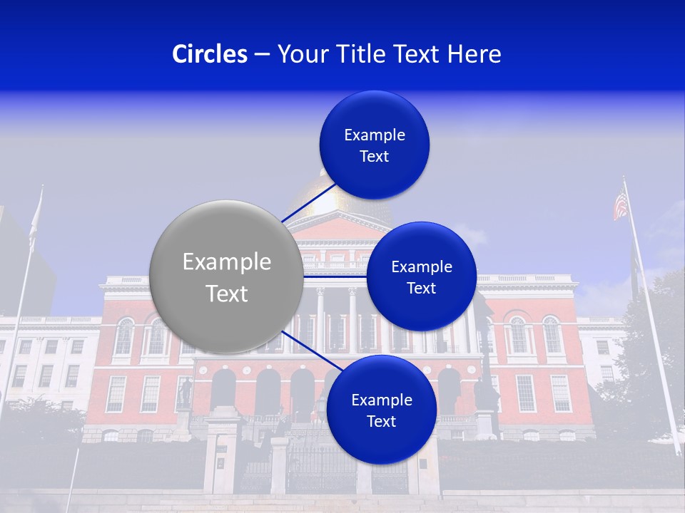 Line Cloud Brick PowerPoint Template
