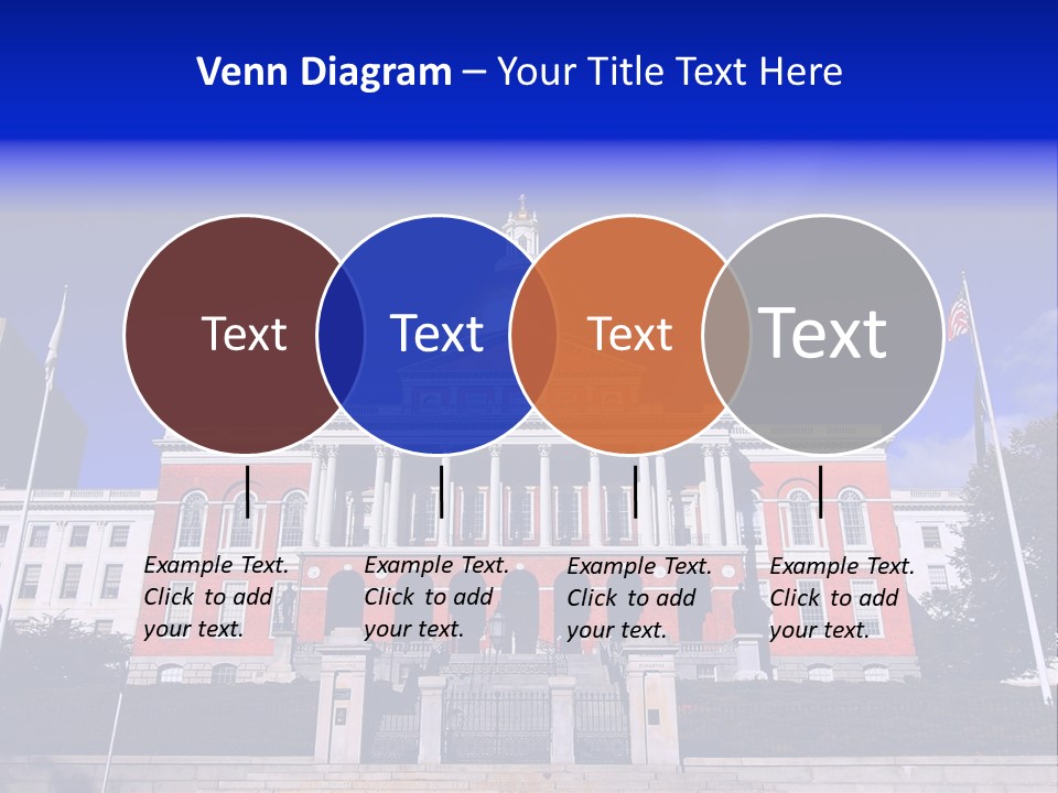 Line Cloud Brick PowerPoint Template