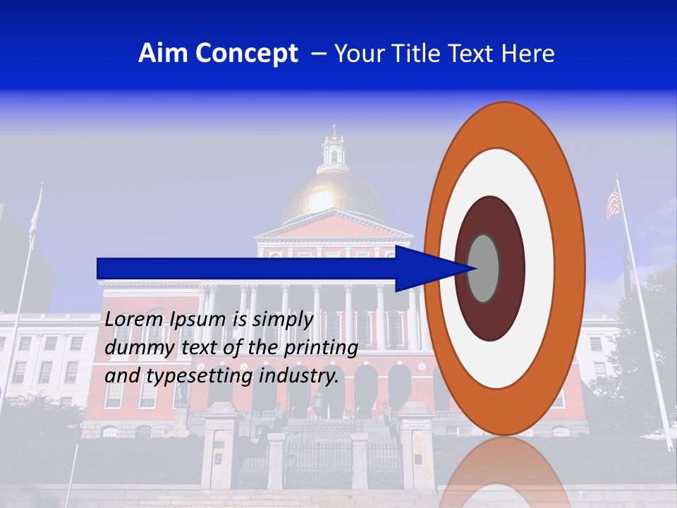 Line Cloud Brick PowerPoint Template