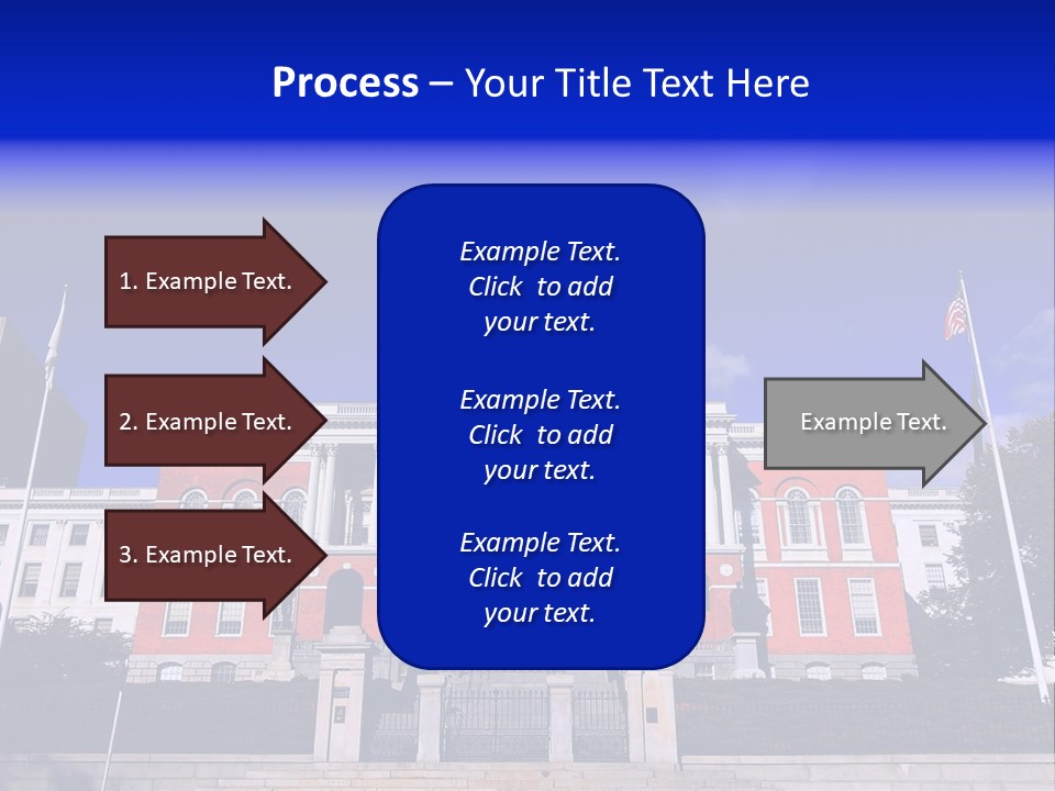 Line Cloud Brick PowerPoint Template