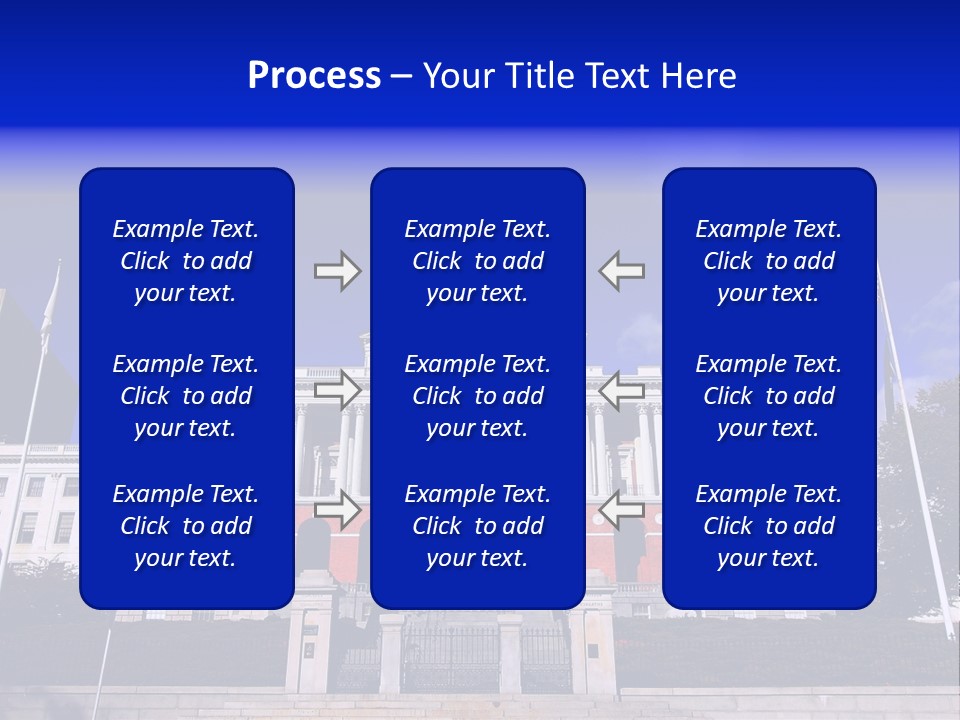 Line Cloud Brick PowerPoint Template