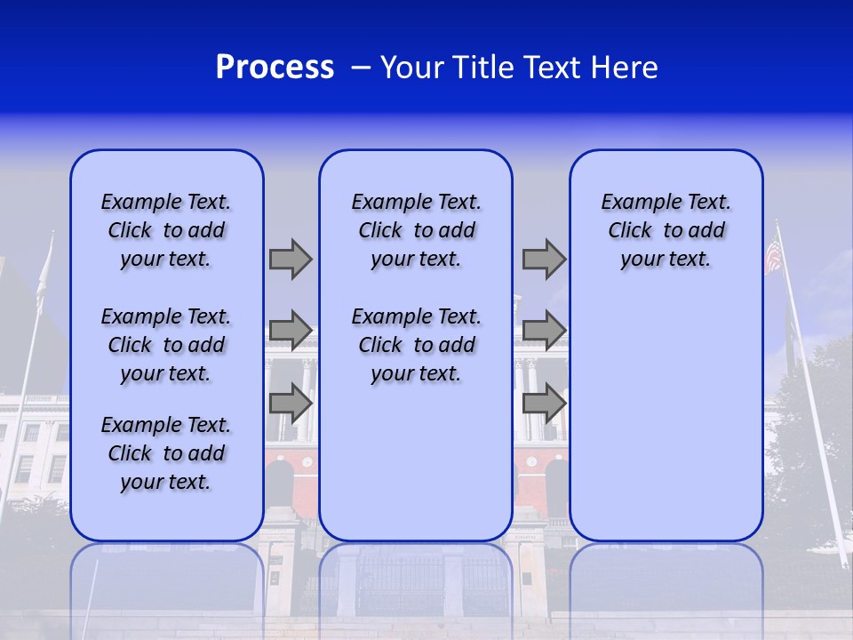 Line Cloud Brick PowerPoint Template