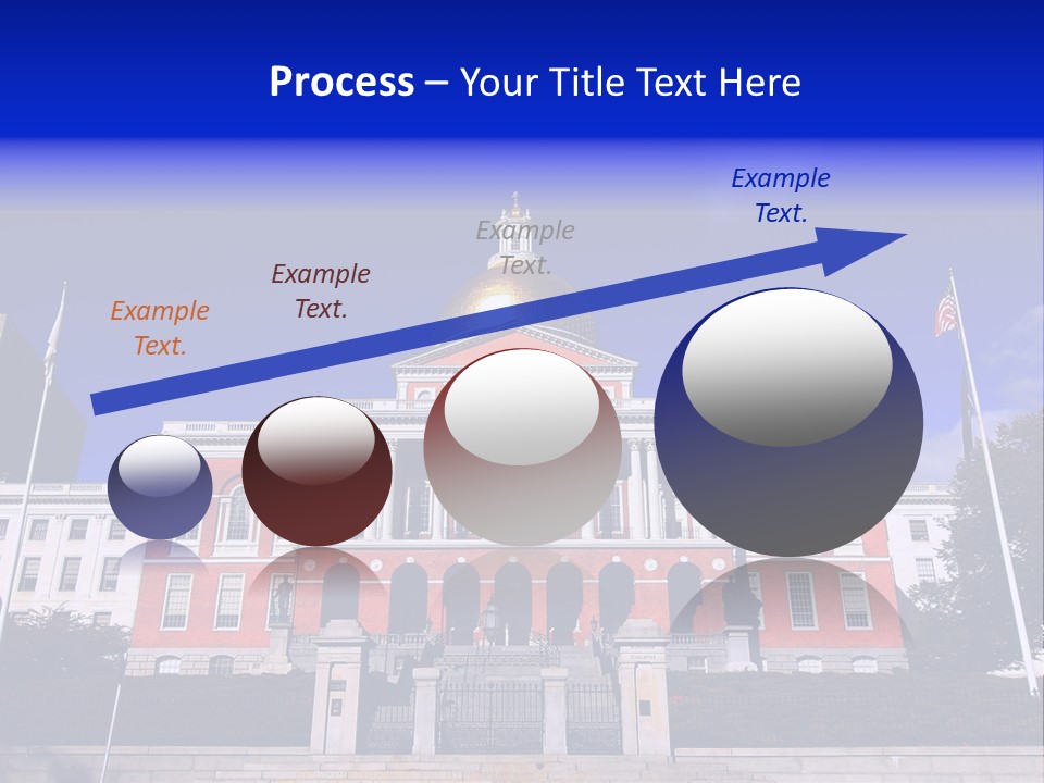 Line Cloud Brick PowerPoint Template