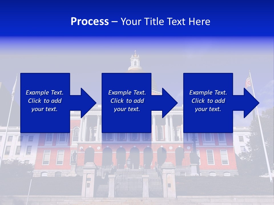 Line Cloud Brick PowerPoint Template